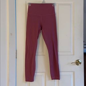 Pink Lululemon 7/8 Align Leggings